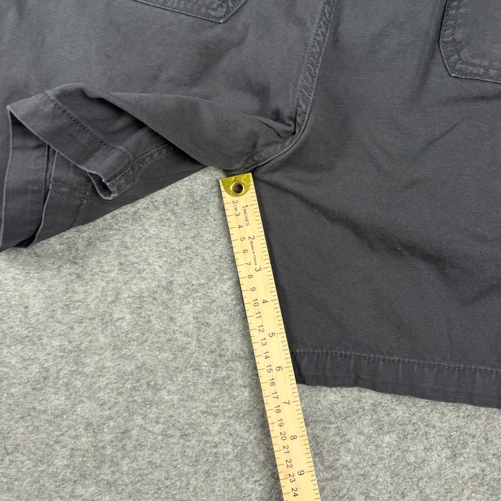 St. John's Bay Cargo Shorts Mens 42 Gray Cotton Elastic Waist Utility Outdoor - Picture 10 of 12